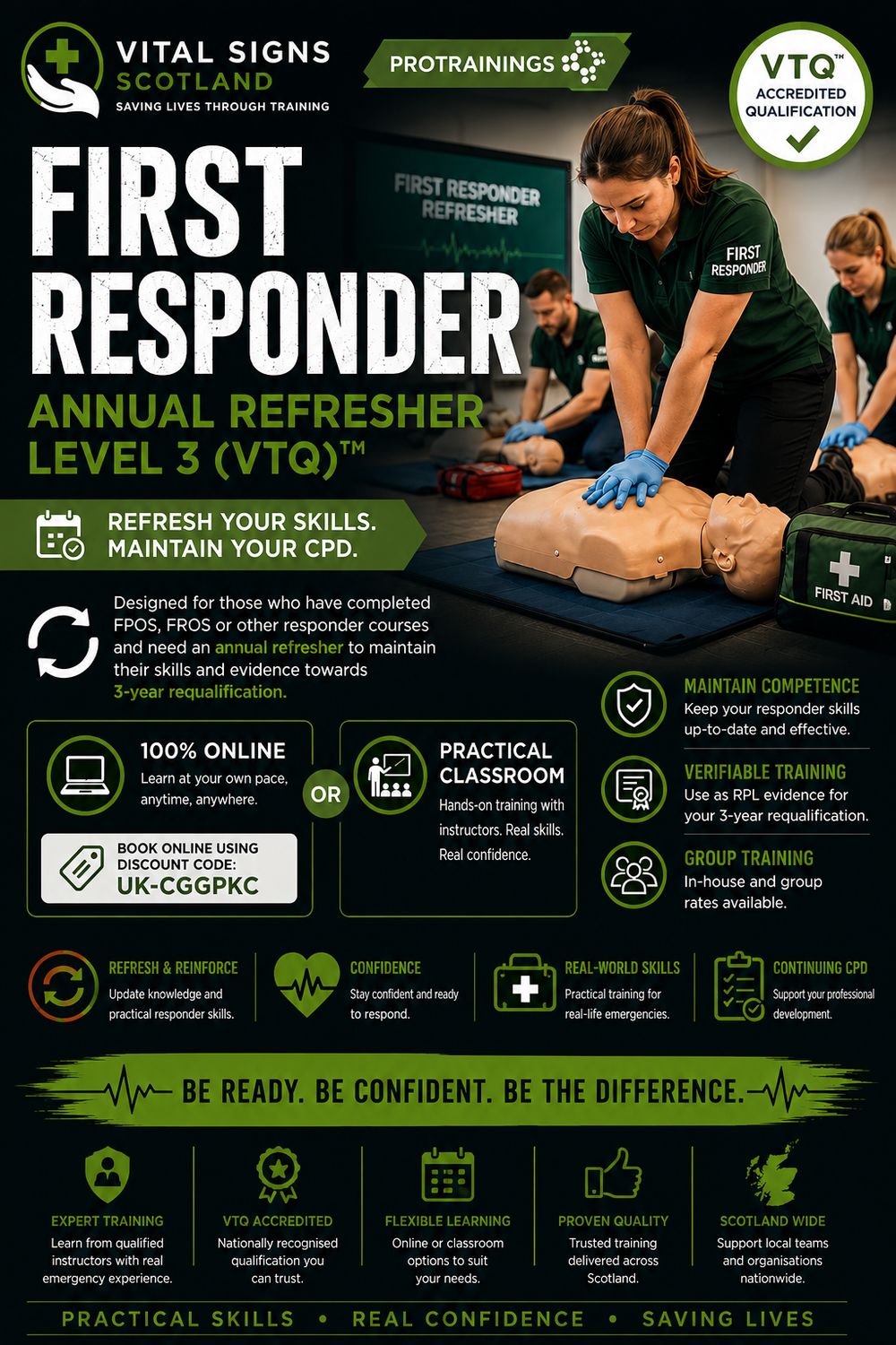 First Responder Annual Refresher Level 3 (VTQ)™ First Responder Annual Refresher Level 3 (VTQ)™