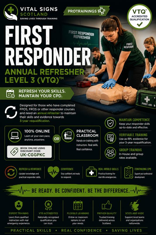 First Responder Annual Refresher Level 3 (VTQ)™