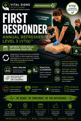 First Responder Annual Refresher Level 3 (VTQ)™ First Responder Annual Refresher Level 3 (VTQ)™