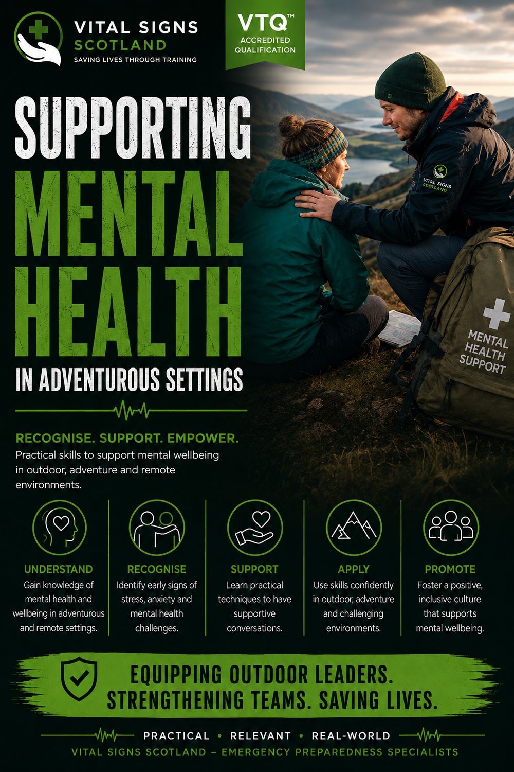 Supporting Mental Health in Adventurous Settings (VTQ) – On-Site Group Course Supporting Mental Health in Adventurous Settings (VTQ) – On-Site Group Course