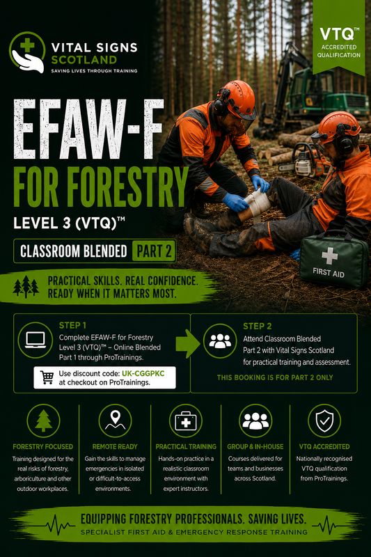 EFAW-F for Forestry Level 3 (VTQ)™ – Classroom Blended Part 2