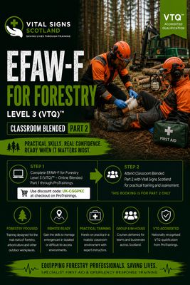 EFAW-F for Forestry Level 3 (VTQ)™ – Classroom Blended Part 2 EFAW-F for Forestry Level 3 (VTQ)™ – Classroom Blended Part 2