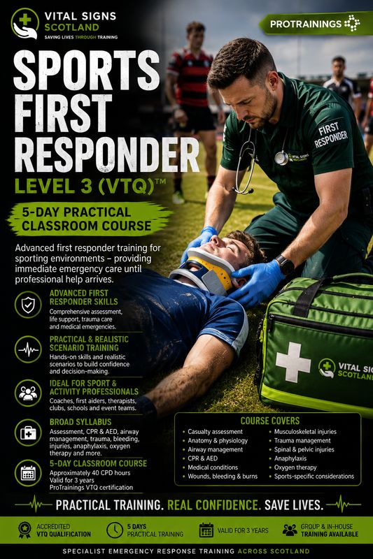 Sports First Responder Level 3 (VTQ)™