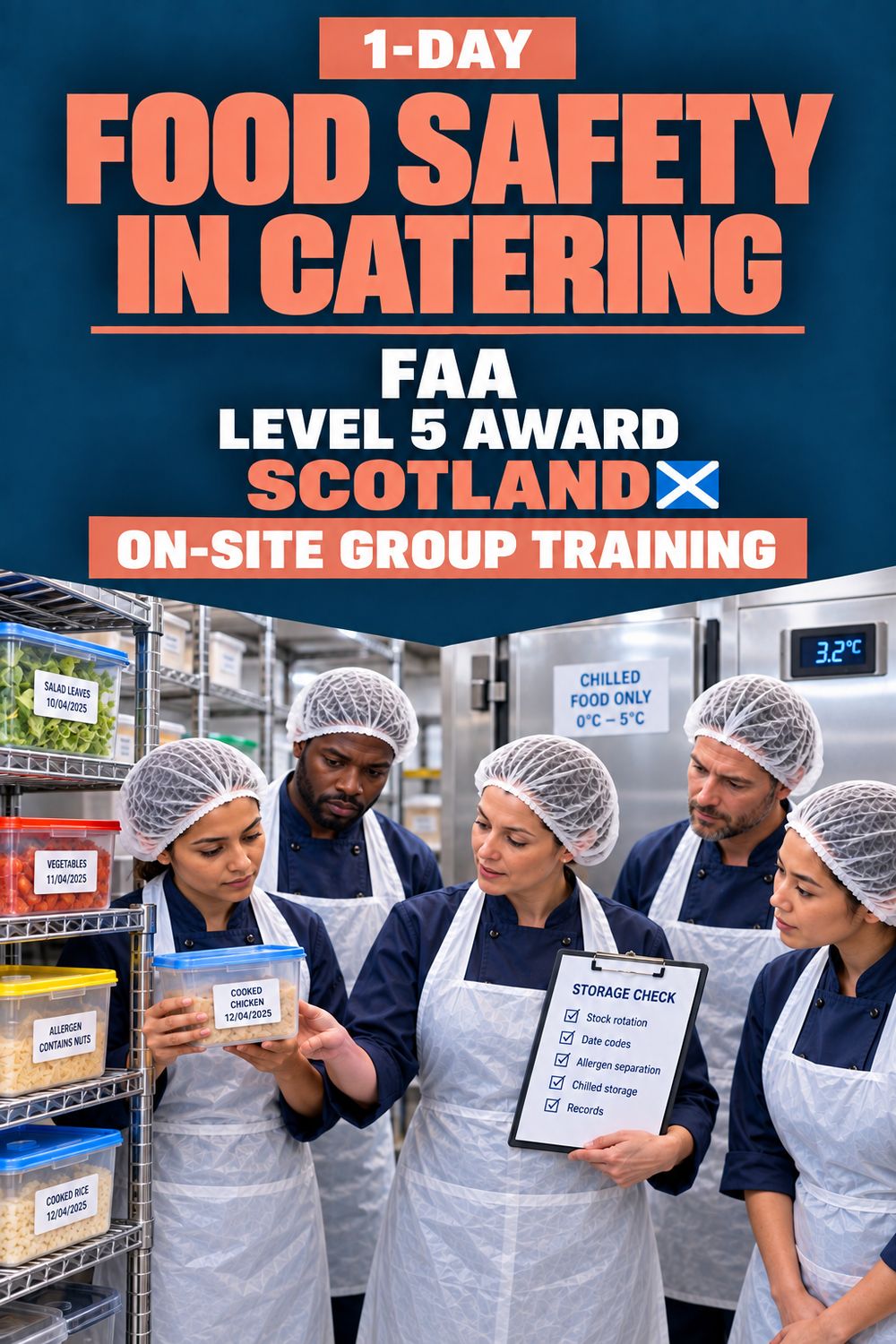 On-Site Training: Food Safety in Catering - FAA Level 5 Award Scotland 1-day On-Site Training: Food Safety in Catering - FAA Level 5 Award Scotland 1-day