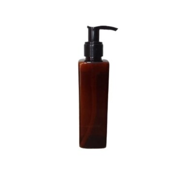 200ml Amber Square Bottle Dispenser pump(DP04)