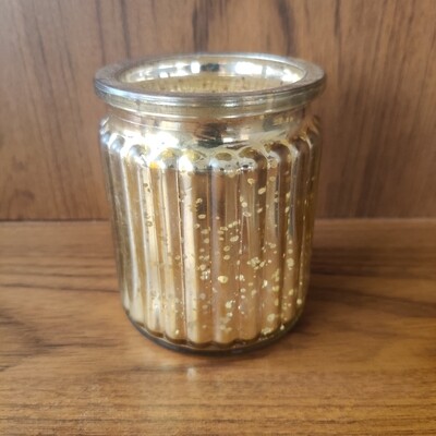 Mercury glass jar (F14)