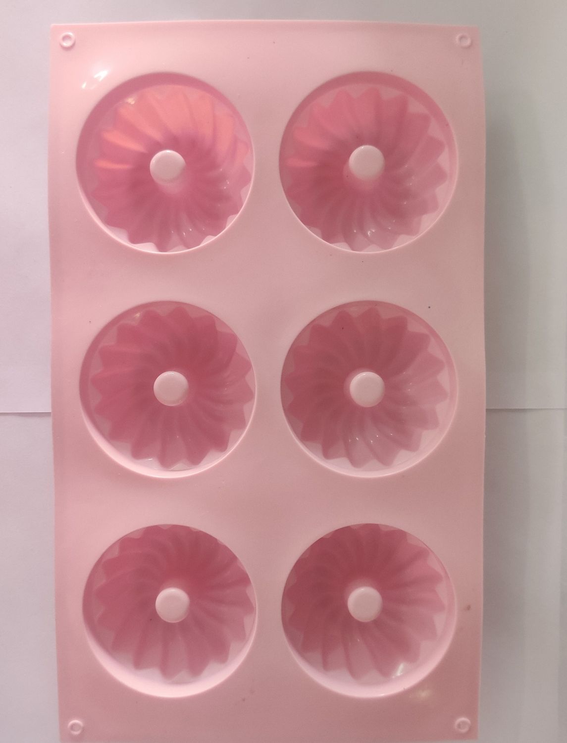 Donut shape Silicon Mould(SB37) (6 cavity)(100 gm)(6.5cm*6.5 cm*4 cm)