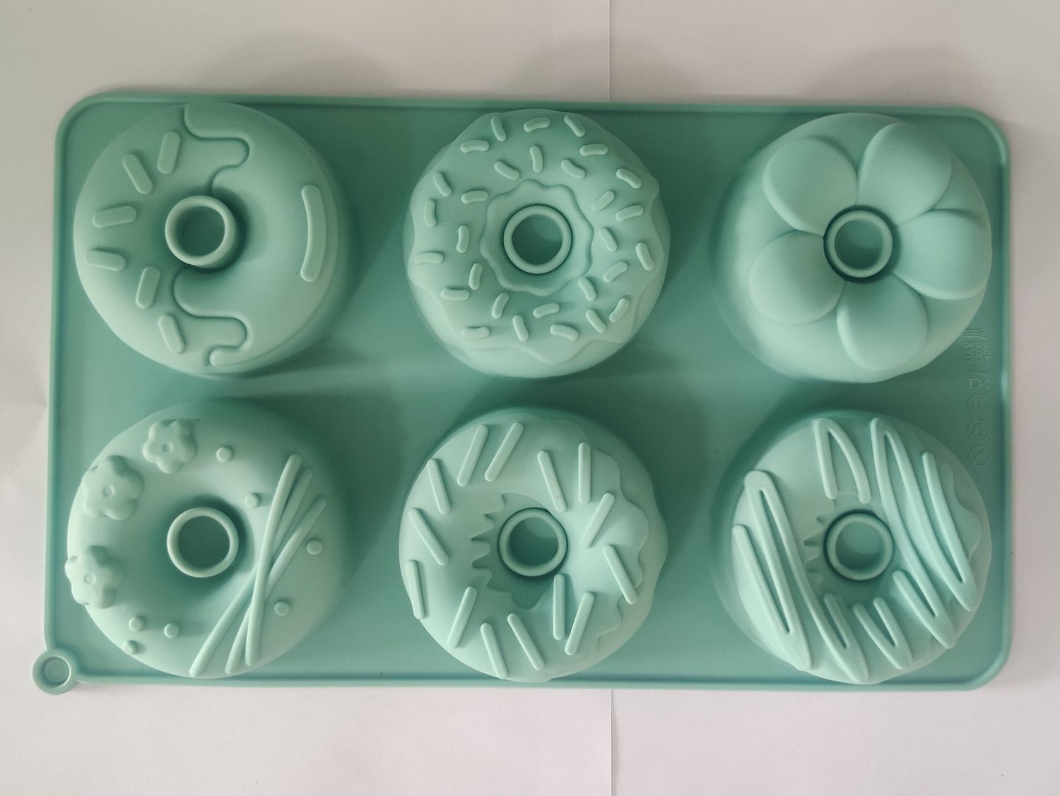 Donut shape Silicon Mould(SB31) (6 cavity)(100 gm)(7.5cm*7.5 cm*5.5 cm)