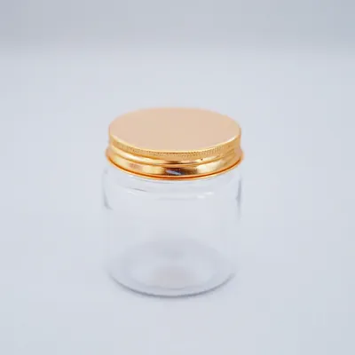 150gm Pet jar with gold aluminium screw cap (PET01)