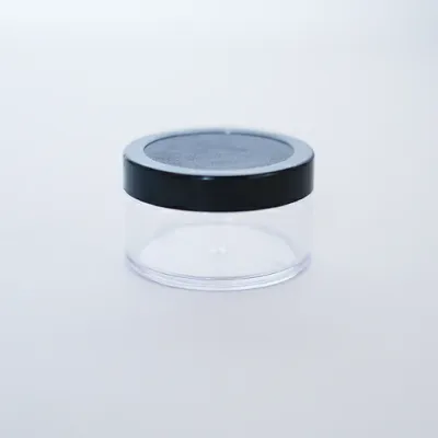 San Jar (transparent) Black Cap 50gm (SAN03)