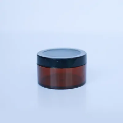 San jar (Amber) black cap 50 gm (SAN10)