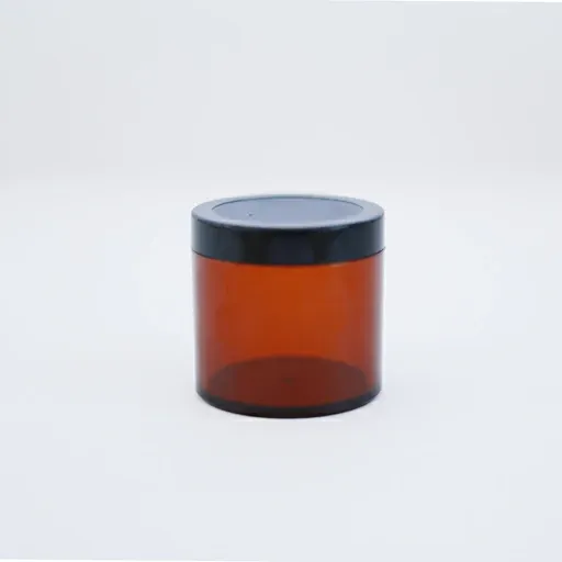 San jar (Amber) black cap 100 gm (SAN11)
