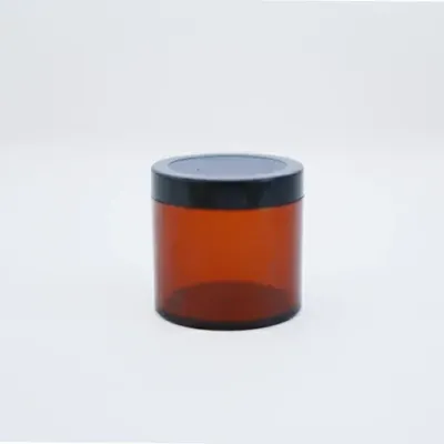 San jar (Amber) black cap 100 gm (SAN11)
