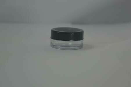 San jar (Transparent) black cap 25 gm (SAN17)
