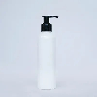 200ml White Round Bottle Black Dispenser pump(DP01)