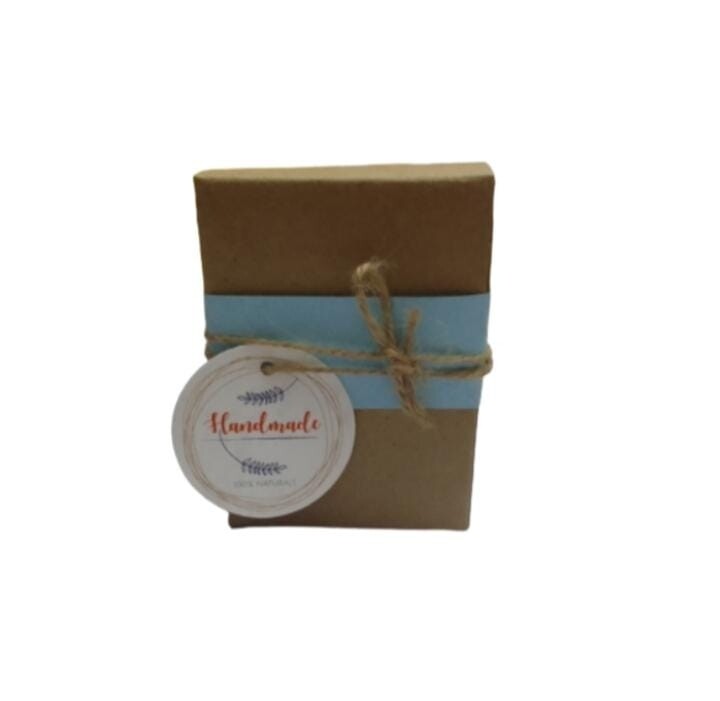 Brown box with tag,string and wrapper(9 cm * 6.5 cm* 3 cm) (SP05), Pieces: 1 Piece