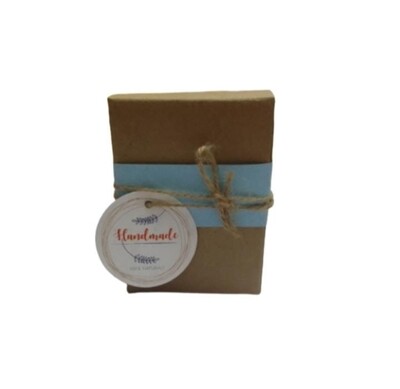 Brown box with tag,string and wrapper(9 cm * 6.5 cm* 3 cm) (SP05)