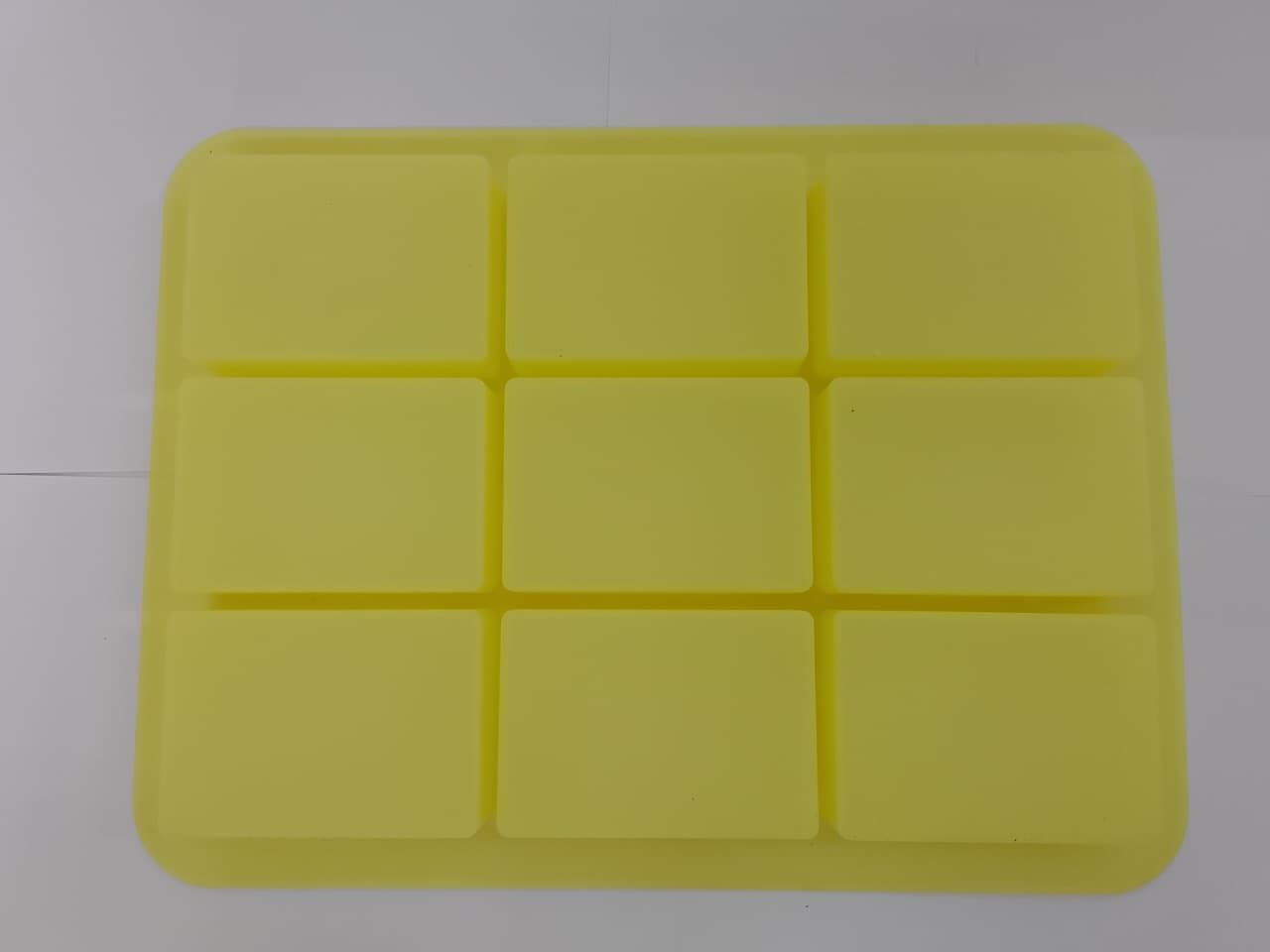 100GM silicone soap mould -rectangle -9 cavity