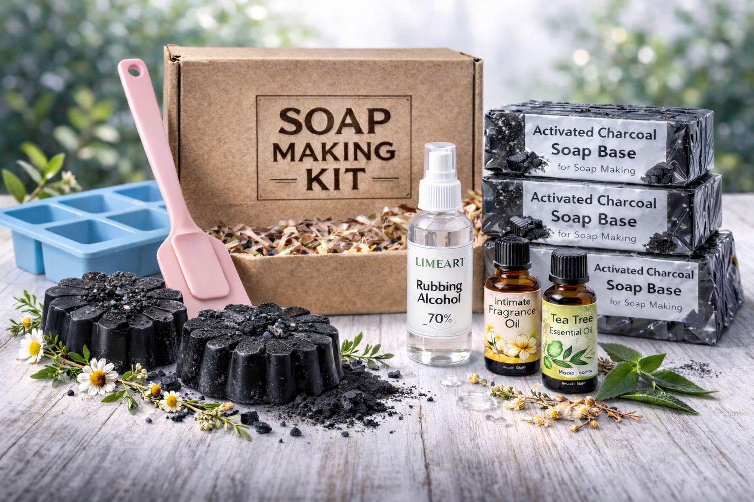 Activated Charcoal Soap Making Kit