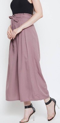 LAKLUUM Women Pink Solid Flared Palazzos 
MYN-PR