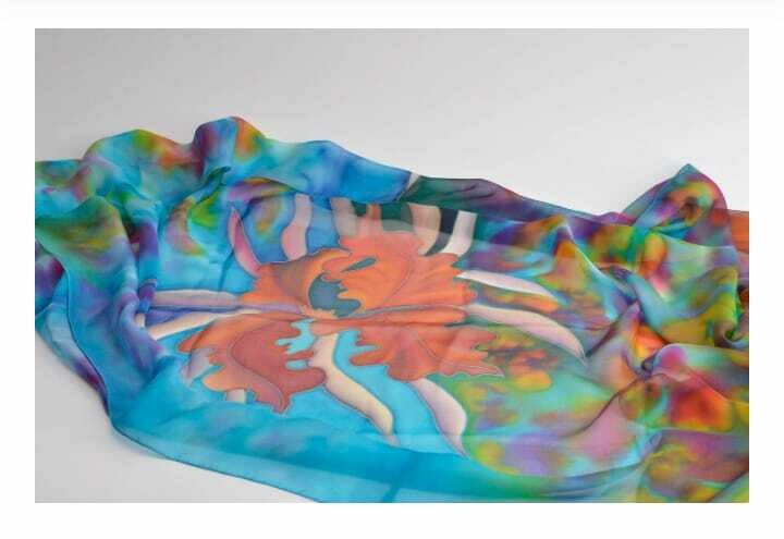 Handmade accessories for women silk scarf batik scarf  MH-PER