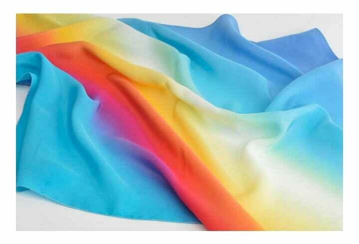 Unusual scarf handmade colorful scarf women accessory designer batik painting
MH-IT
