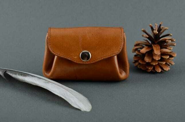 Beautiful handmade womens leather purse leather wallet leather goods gift ideas
MH-FB