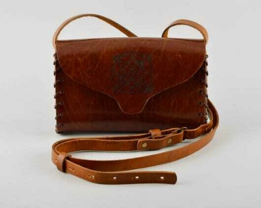 Unusual handmade leather bag leather goods shoulder bag fashion trends
MH-LI