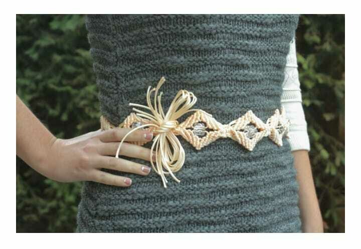 Belt made of silk threads MH-RF