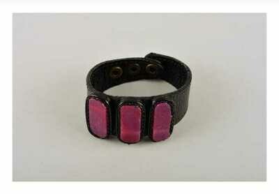 Stylish handmade wrist bracelet leather bracelet designs leather goods MH-FI
