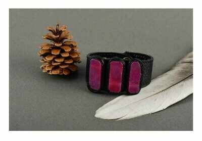 Stylish handmade wrist bracelet leather bracelet designs leather goods MH-FI