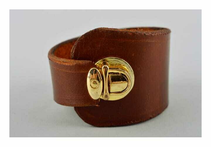 Beautiful handmade leather bracelet wrist  jewelry MH-OP