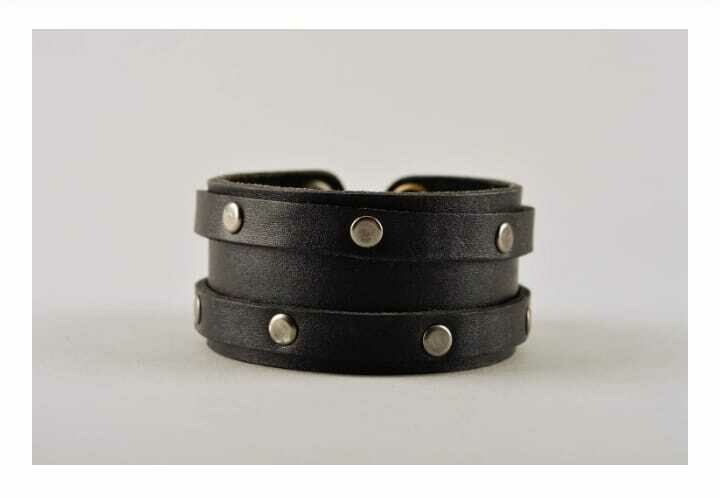 Handmade genuine leather bracelet leather goods bracelet designs unisex jewelry
MH-OP