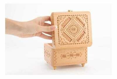 Unusual homemade wooden box MH-RE