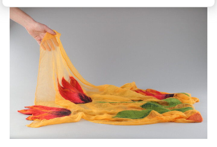 Yellow thin scarf MH-BI