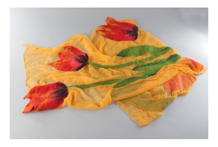 Yellow thin scarf MH-BI