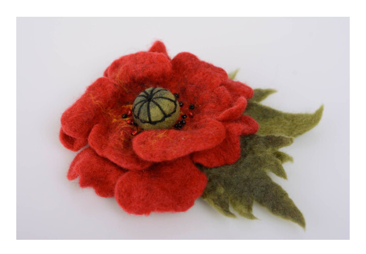 Handmade Flower Brooch MH-RR