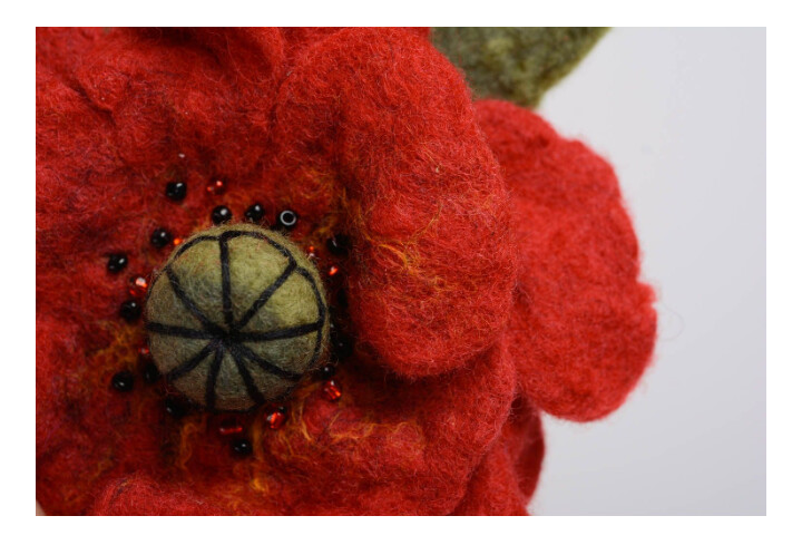 Handmade Flower Brooch MH-RR