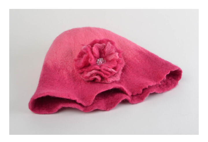 Pink handmade Hat