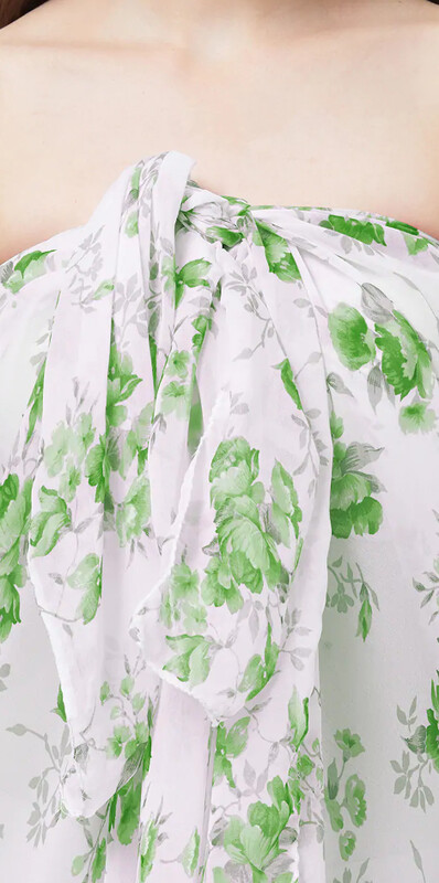 LAKLUUM Fashion Women White Floral Printed Sarong  MYN-EA