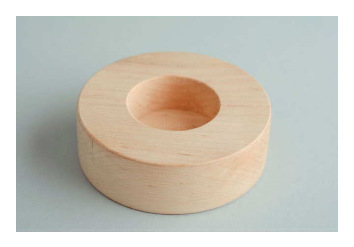 Wooden blank candle holder MH-PE