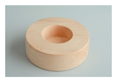 Wooden blank candle holder MH-PE