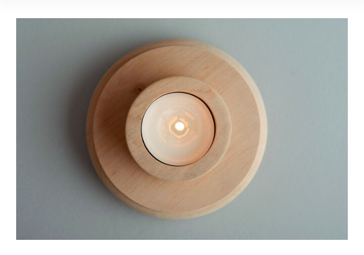 Wooden blank candle holder MH-PE