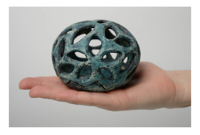 Homemade clay candle holder MH-RL