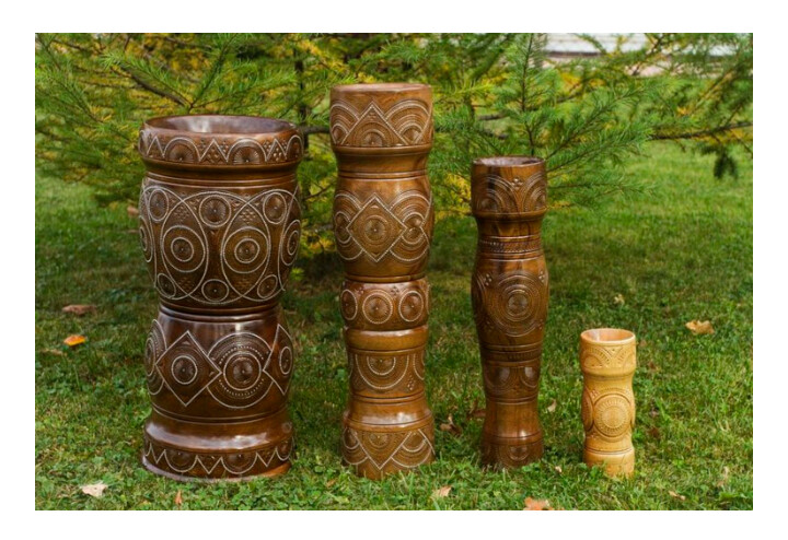Decorative wooden vase MH-PA