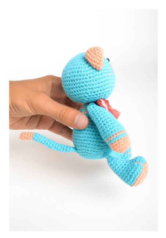 Hand-crocheted stuffed toy for babies handmade soft toy nursery decor MH-RR