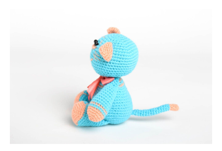 Hand-crocheted stuffed toy for babies handmade soft toy nursery decor MH-RR