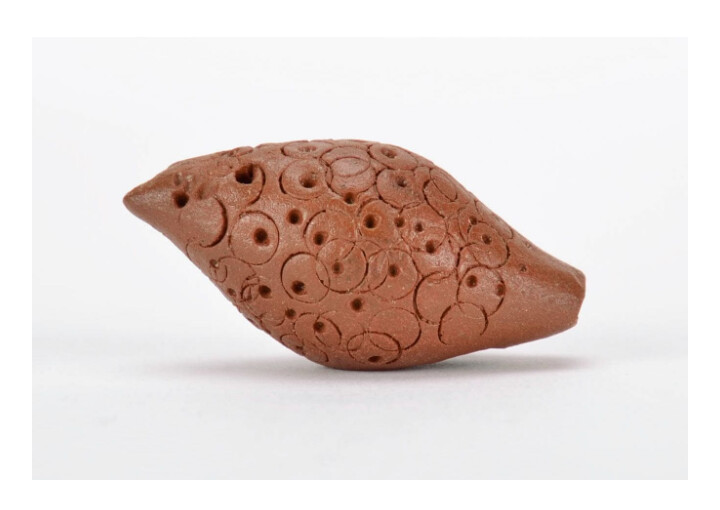 Handmade clay penny whistle MH-PE