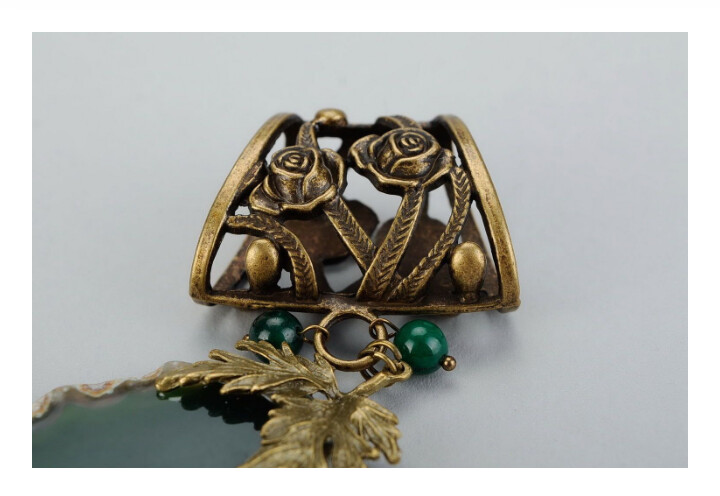 Pendant for Scarf with agate MH-RI