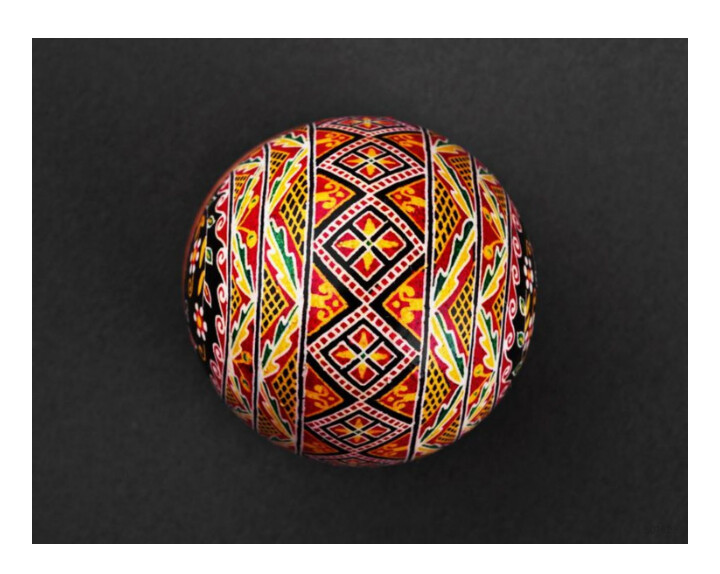 Painted Easter egg "At the dawn" MH-RE